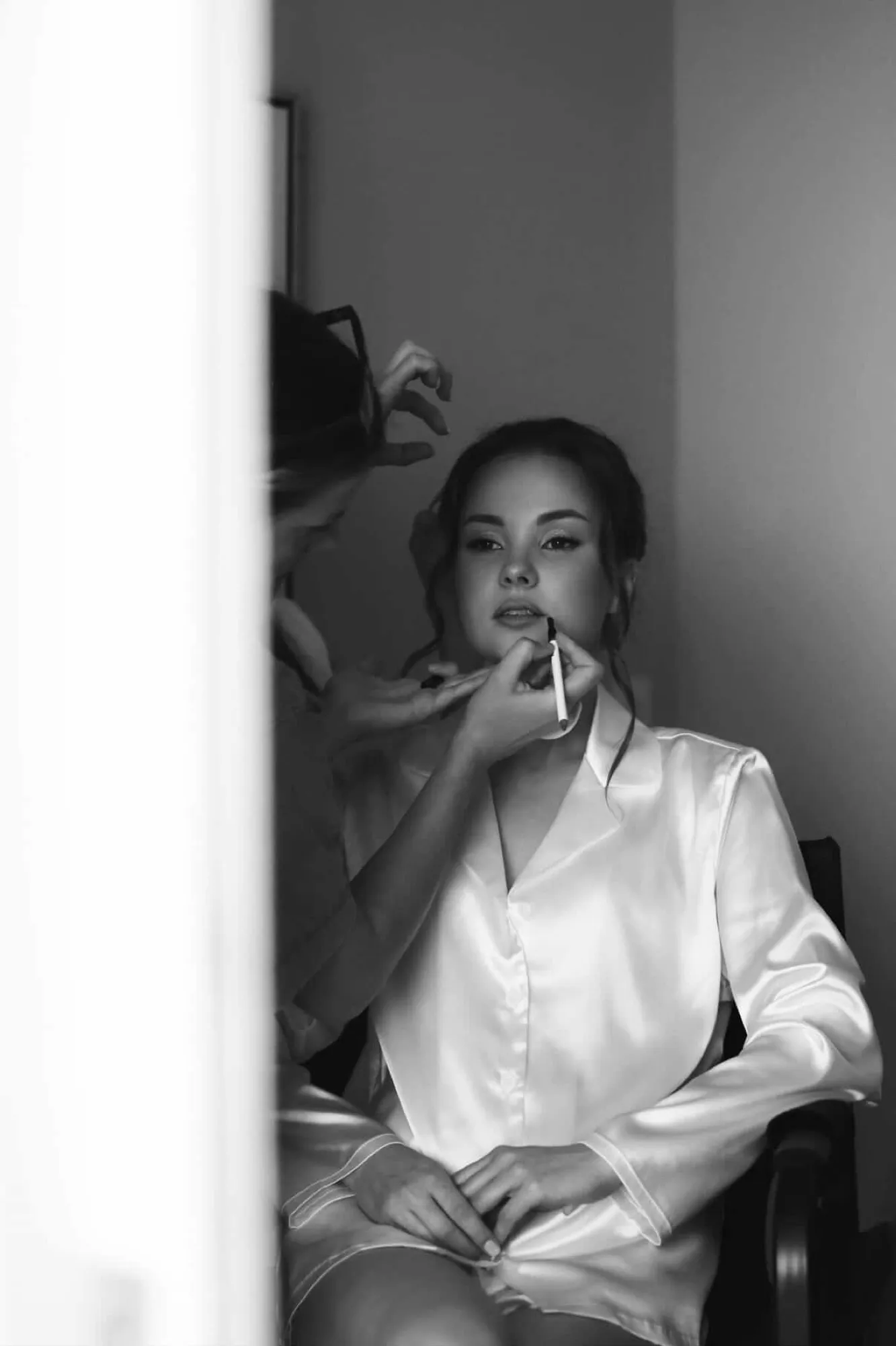 Getting ready — bridal makeup by Svitlana Prykhodko